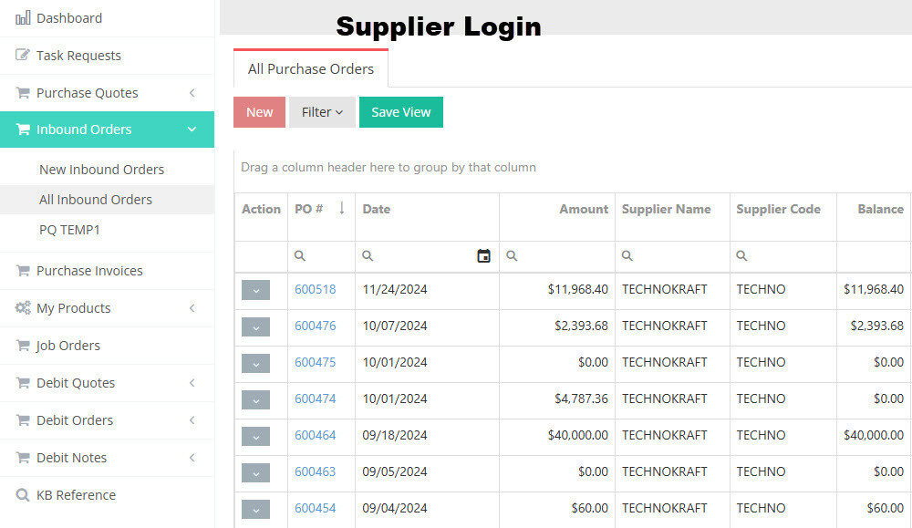 10 supplier login